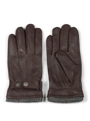 Foto van product Howard London Vingerhandschoenen 'Bruno' donkerbruin