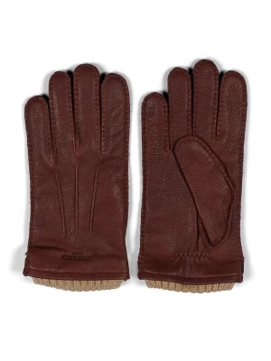 Foto van product Howard London Vingerhandschoenen 'Leather Gloves Mateo Brown' bruin