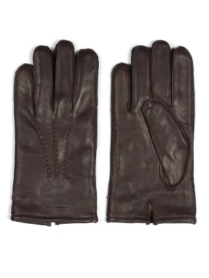 Foto van product Howard London Vingerhandschoenen 'Leather Gloves William Dark Brown' donkerbruin