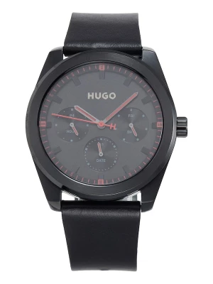 Foto van product HUGO Analoog horloge 'Bright Sport' grijs / donkerrood / zwart