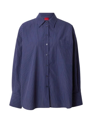 Foto van product HUGO Blouse 'Extra' navy / wit
