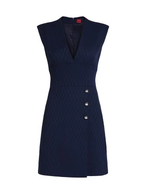 Foto van product HUGO Kokerjurk 'Katiri' navy