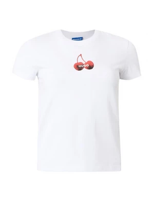Foto van product HUGO Shirt '90's' kersrood / zwart / wit