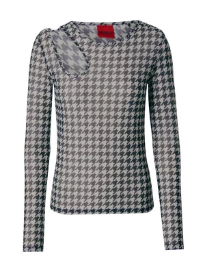 Foto van product HUGO Shirt 'Damecia' lichtgrijs / zwart