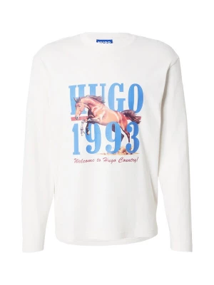 Foto van product HUGO Shirt 'Nevalon' lichtblauw / bruin / cognac / wit