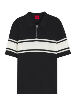 Foto van product HUGO Trui 'Sholton' marine / wit