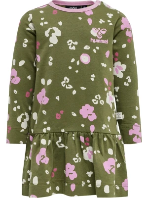 Foto van product Hummel Jurk 'Alisa' olijfgroen / pink / lichtroze / wit