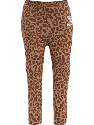 Foto van product Hummel Leggings bruin / lichtbruin / wit