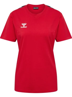 Foto van product Hummel Shirt 'Authentic Co' grijs / cranberry / zwart / wit