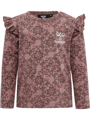 Foto van product Hummel Shirt taupe / donkerroze / zwart / wit