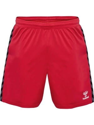 Foto van product Hummel Sportbroek 'Authentic' donkergrijs / vuurrood / zwart / wit