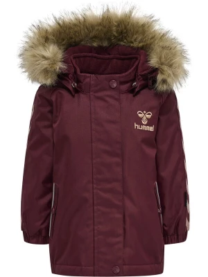 Foto van product Hummel Winterjas 'Canyon' lichtbruin / abrikoos / wijnrood
