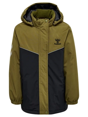 Foto van product Hummel Winterjas 'Josse' grijs / olijfgroen / zwart