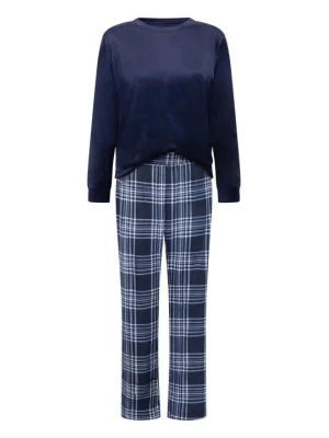 Foto van product Hunkemöller Pyjama navy / blauw gemêleerd / offwhite