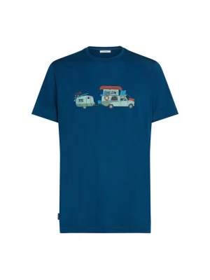 Foto van product ICEBREAKER Functioneel shirt 'Tech Lite Transportage' lichtblauw / mintgroen / oranje / zwart