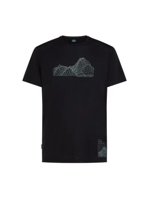 Foto van product ICEBREAKER Shirt 'M Mer 125 Cool-Lite Sphere' zwart / wit