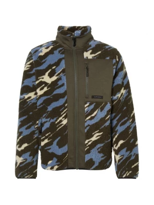 Foto van product ICEPEAK Funktionele fleece-jas 'ANVIS' blauw / bruin / olijfgroen