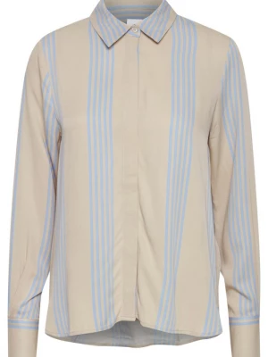 Foto van product ICHI Blouse beige / blauw