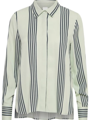 Foto van product ICHI Blouse 'Ea' stone grey / zwart