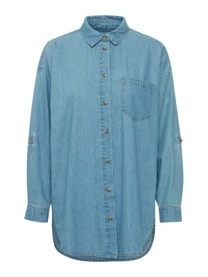 Foto van product ICHI Blouse 'IH DIVER' blauw denim