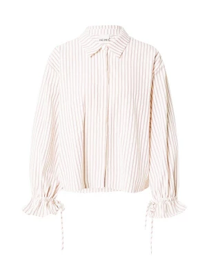Foto van product ICHI Blouse 'IH Shannon' karmijnrood / wit
