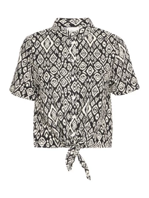 Foto van product ICHI Blouse zwart / wit