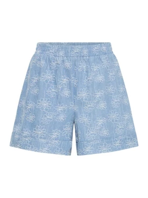 Foto van product ICHI Broek 'IHOdette' azuur / wit