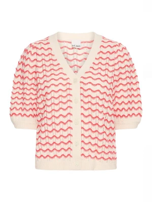 Foto van product ICHI Gebreid vest 'ARDINA CA2' crème / pink
