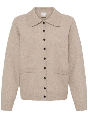 Foto van product ICHI Gebreid vest 'IHDASILA' beige gemêleerd