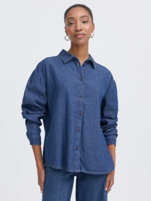 Foto van product ICHI Shirt blauw denim