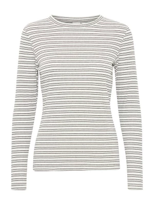 Foto van product ICHI Shirt 'IH LUIVA' aubergine / pastellila / wit