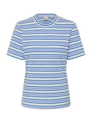 Foto van product ICHI Shirt 'Mira' blauw / opaal / sering / wit