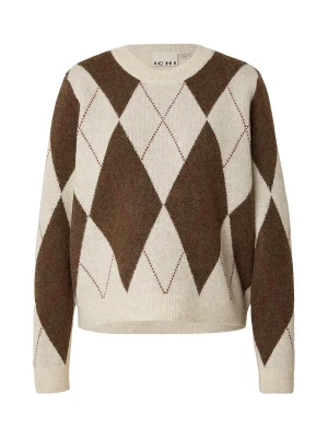 Foto van product ICHI Trui beige / bruin