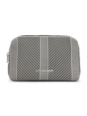 Foto van product ILSE JACOBSEN Make up tas 'Knitty02' zwart / offwhite