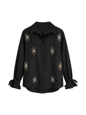 Foto van product Imily Bela Blouse blauw / goud / zwart / wit