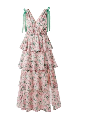 Foto van product Imily Bela Jurk groen / pink / rosa