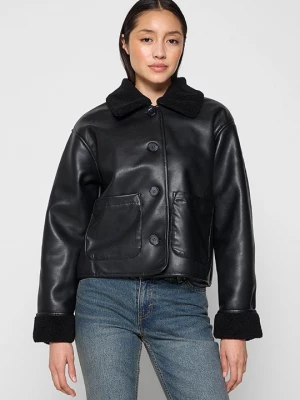 Foto van product Imitatieleren jas Monki blauw gemêleerd