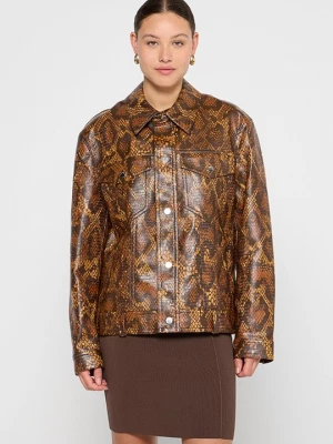 Foto van product Imitatieleren jas Nanushka bruin