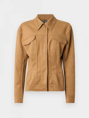 Foto van product Imitatieleren jas Norma Kamali camel