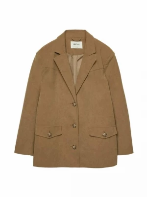 Foto van product Imitatieleren jas Stradivarius bruin