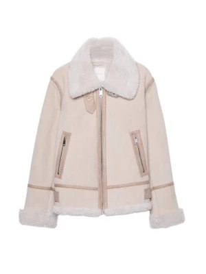 Foto van product Imitatieleren jas Stradivarius wit