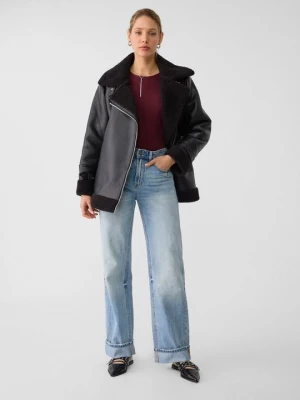 Foto van product Imitatieleren jas Stradivarius zwart