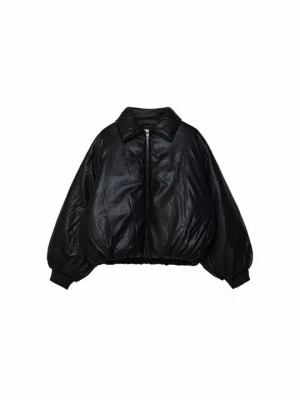 Foto van product Imitatieleren jas Stradivarius zwart