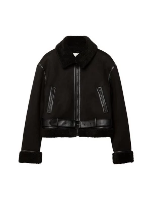 Foto van product Imitatieleren jas Stradivarius zwart