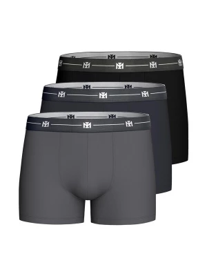 Foto van product IMPETUS Boxershorts ' IM1221P09P3 ' donkergrijs / zwart / wit