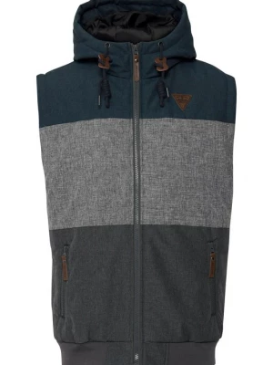 Foto van product INDICODE JEANS Bodywarmer 'Lecter' navy / lichtgrijs / donkergrijs