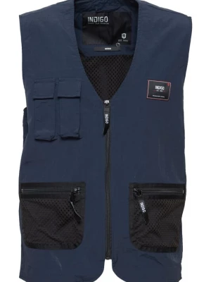 Foto van product INDICODE JEANS Bodywarmer 'Piet' navy / zwart
