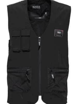 Foto van product INDICODE JEANS Bodywarmer 'Piet' rood / zwart / wit