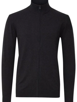 Foto van product INDICODE JEANS Gebreid vest 'Badi' donkergrijs