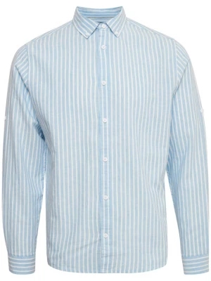 Foto van product INDICODE JEANS Overhemd 'Hanko' lichtblauw / wit